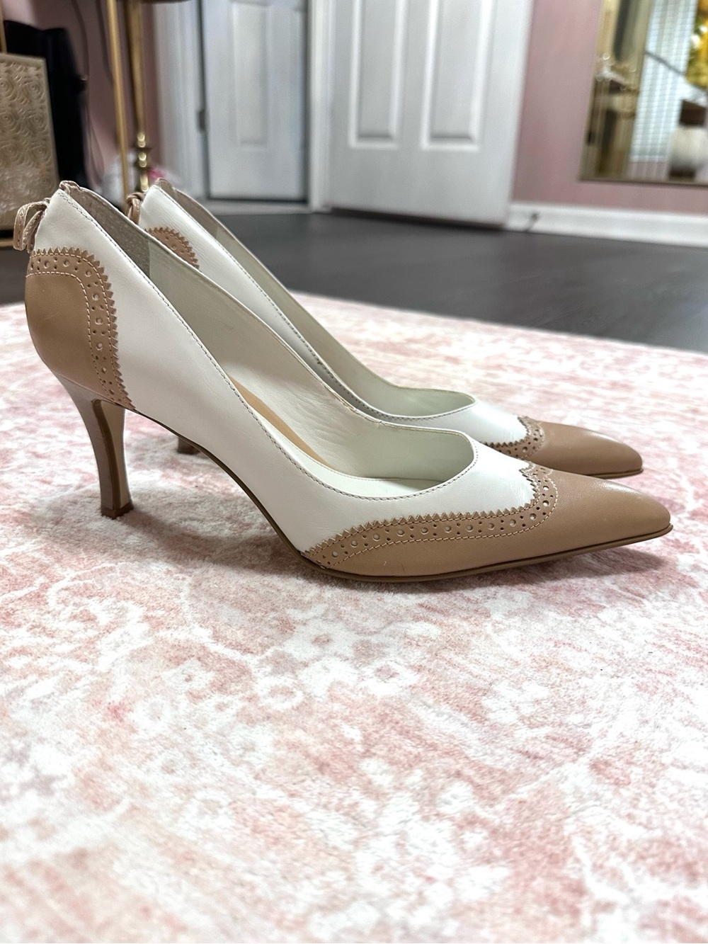 Franco Sarto 🤎 Genuine Leather Lace Heels - Picture 7 of 10